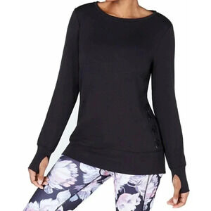 Ideology Long Sleeve Workout Top with Thumbholes Top SMALL